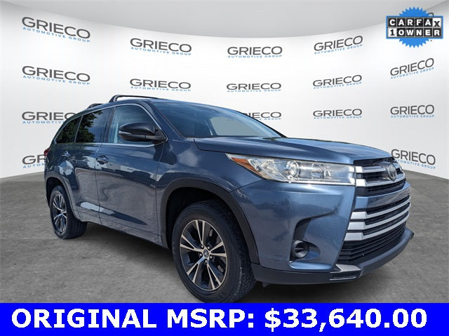 Used 2017 Toyota Highlander LE SUV - Shoreline Blue Pearl - 98,329 Miles