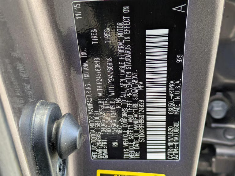 2016 Toyota Highlander XLE V6 - 122,809 Miles