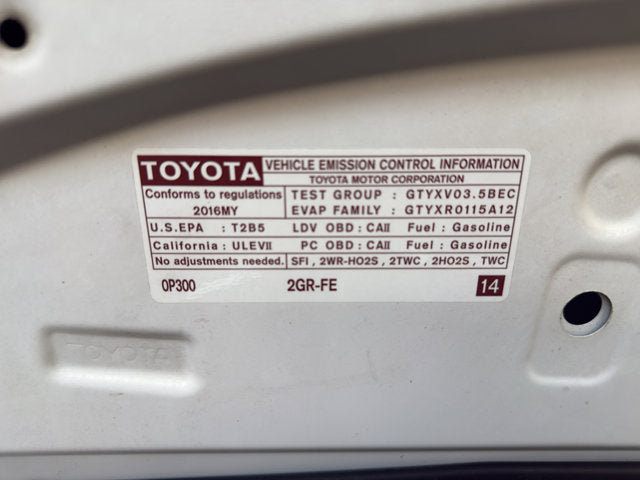 Used 2016 Toyota Avalon Touring Sedan - Blizzard Pearl