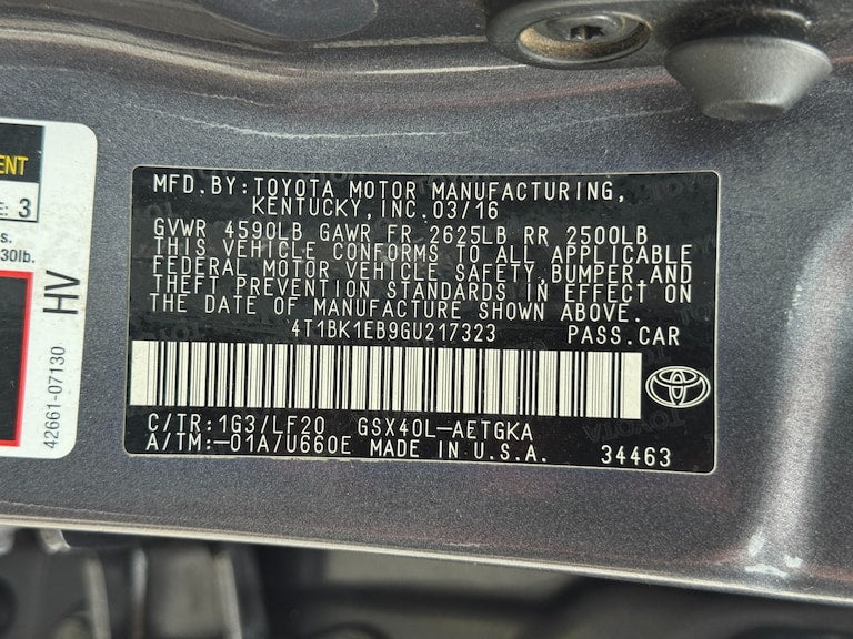 Used 2016 Toyota Avalon XLE Premium Sedan - Magnetic Gray Metallic