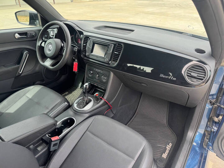 Used 2016 Volkswagen Beetle 1.8T Classic PZEV Hatchback - Silk Blue Metallic - 136,580 Miles