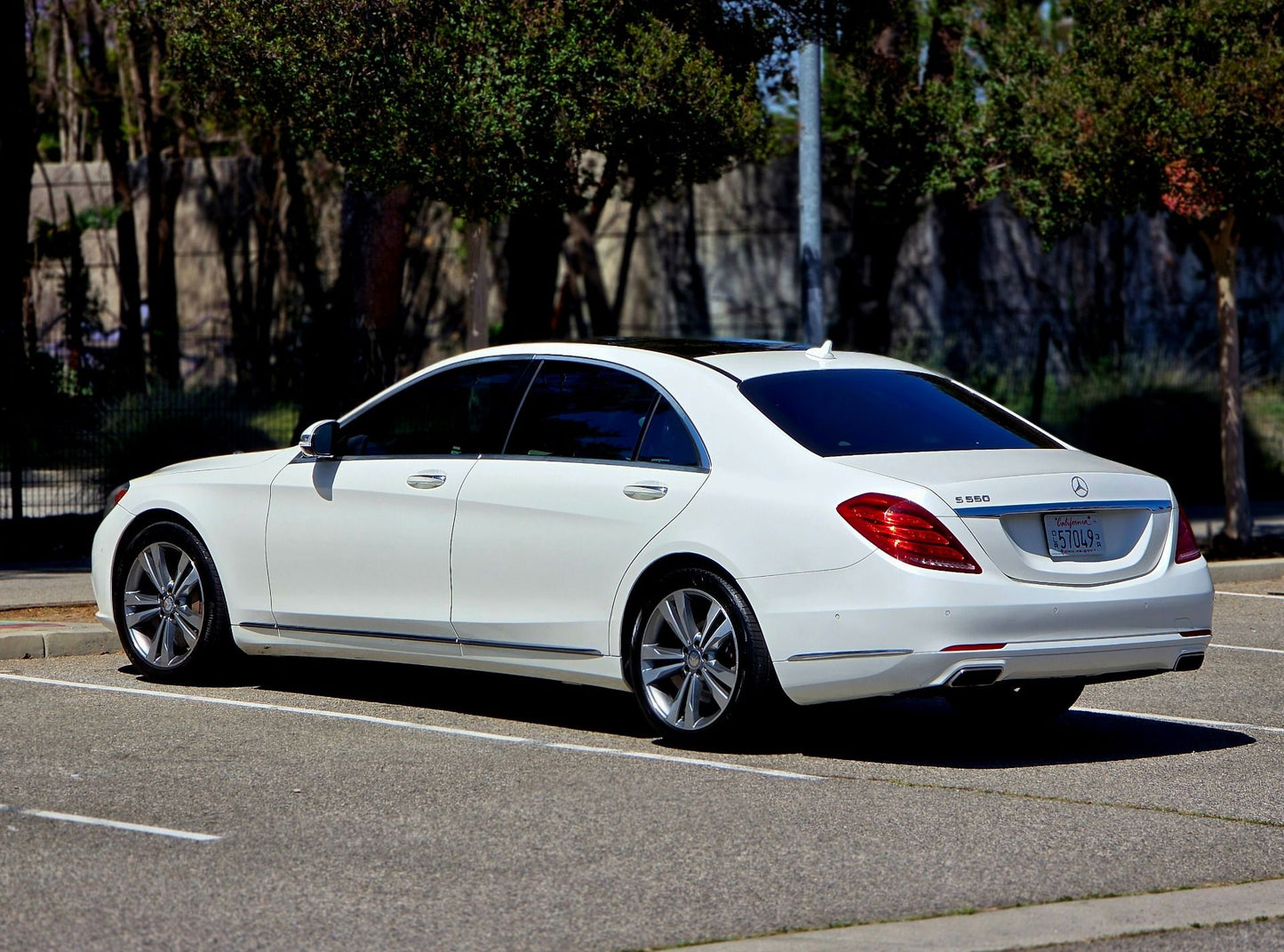 Used 2015 Mercedes-Benz S-Class S 550 Sedan - designo Magno Cashmere White - 178,359 Miles