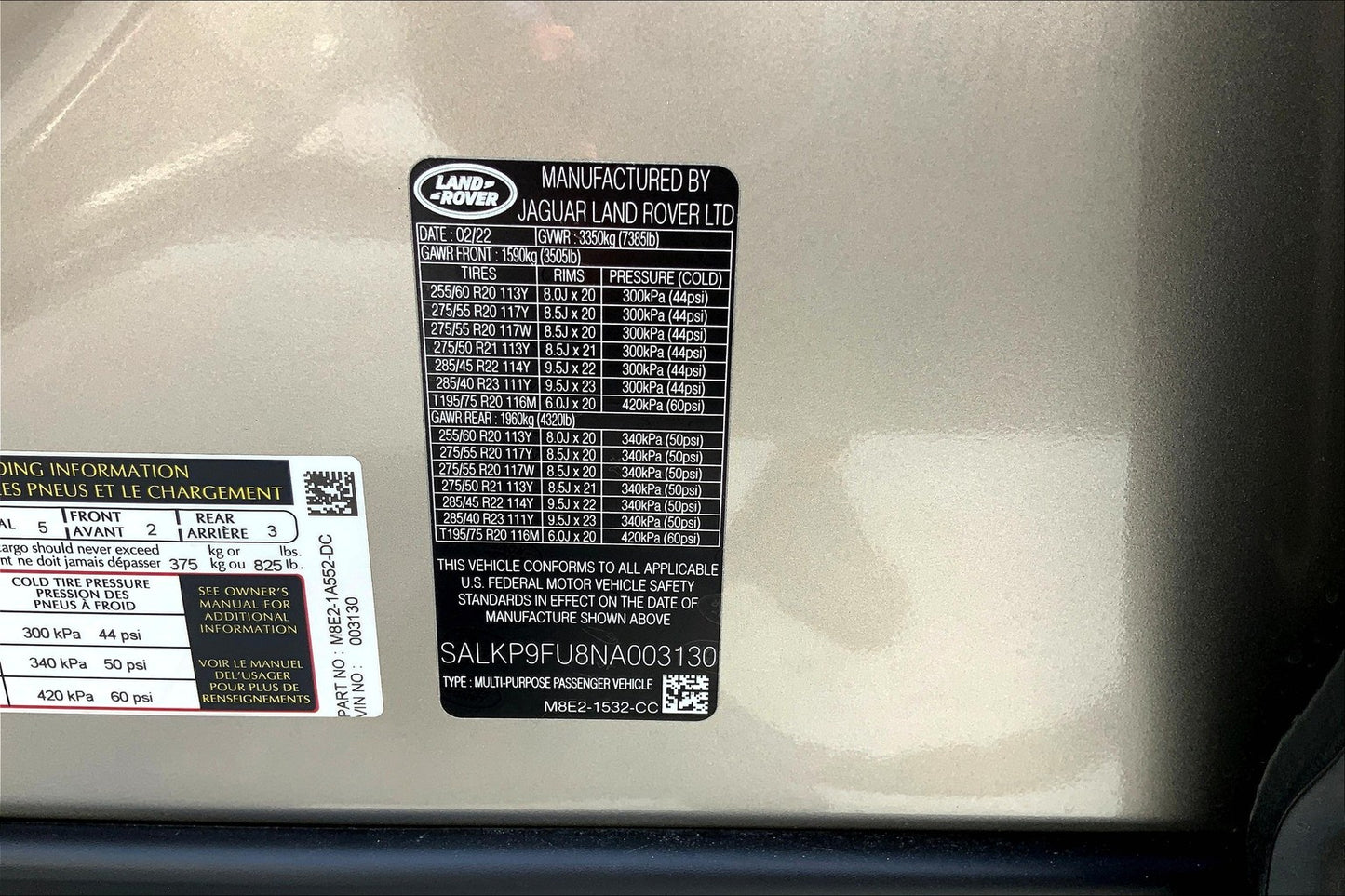 Certified Pre-Owned 2022 Range Rover SE AWD SUV - Gold - 18,001 Miles