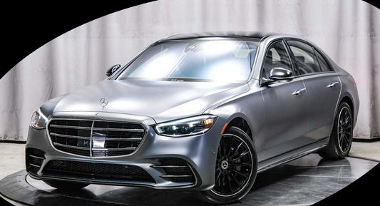 4,549 Miles - Certified Pre-Owned 2023 Mercedes-Benz S 500 Sedan AWD 4MATIC® - MANUFAKTUR Selenite Grey Magno/Black