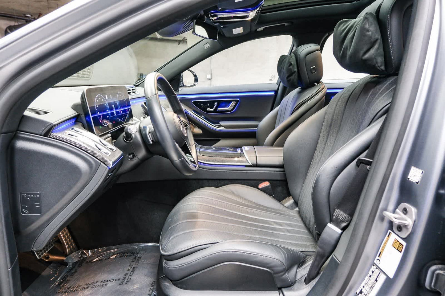 4,549 Miles - Certified Pre-Owned 2023 Mercedes-Benz S 500 Sedan AWD 4MATIC® - MANUFAKTUR Selenite Grey Magno/Black