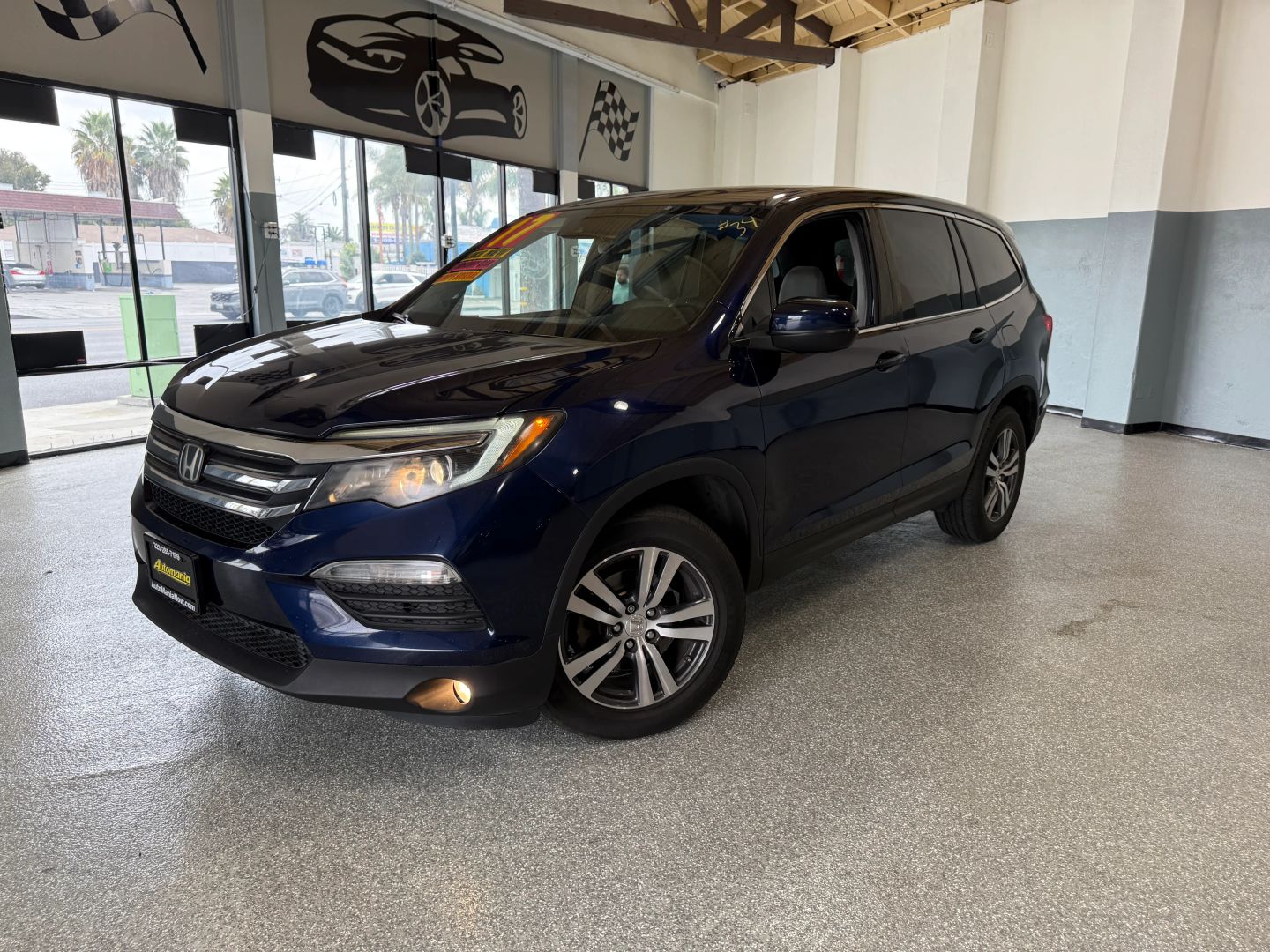 Used 2017 Honda Pilot EX with Honda Sensing SUV - Blue - 147,286 Miles
